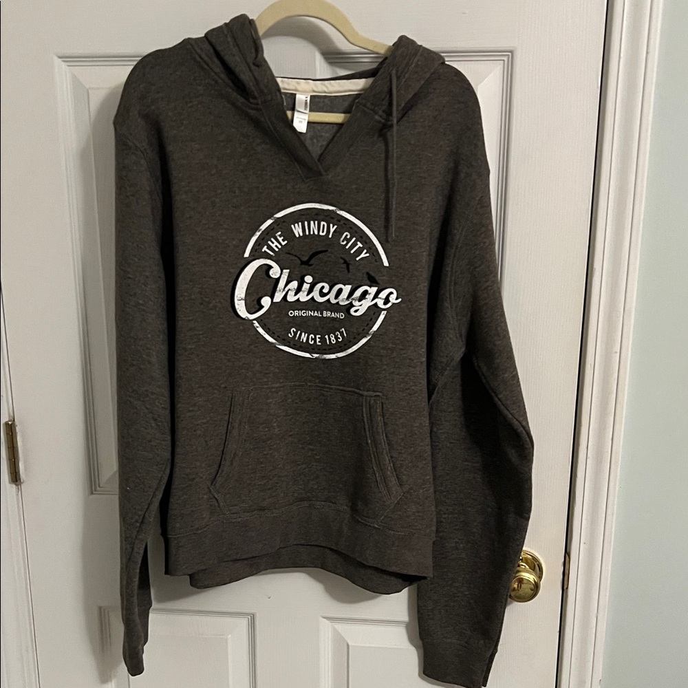 Chicago Women's Dark Grey Hoodie Sweater XXL fits more like XL